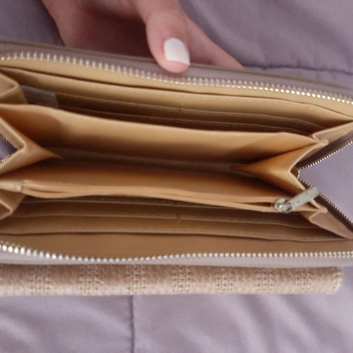 Wallet bag new, beige with minor marks