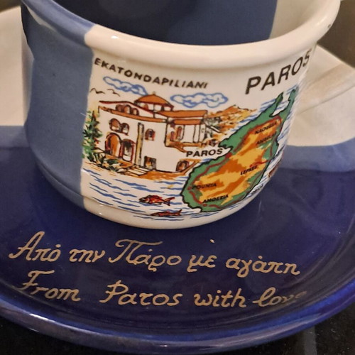 Coffee cups with saucers, set of 5, like new
