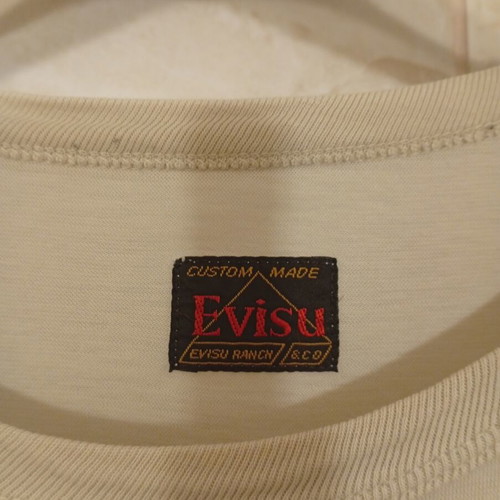 Evisu Evisemen long sleeve T-shirt, beige, size L
