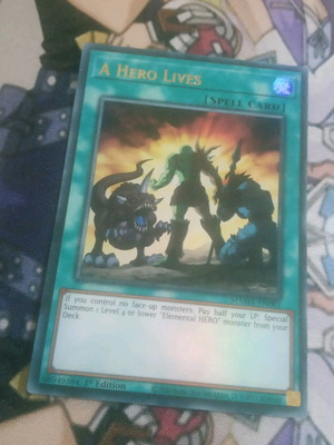 A Hero Lives κάρτα Yu-Gi-Oh! μεταχειρισμένη Ultra Rare