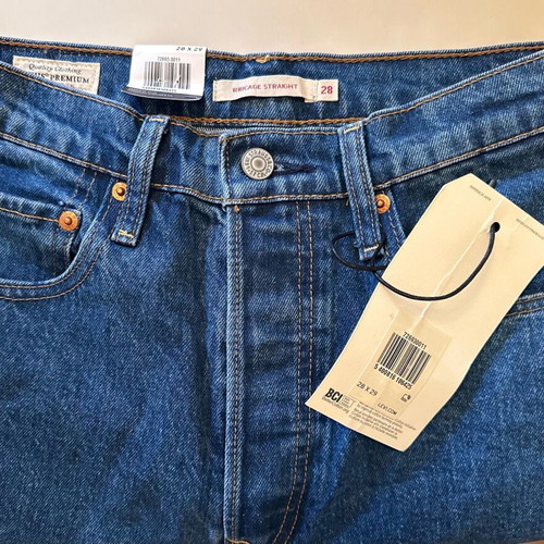 Levi jeans new original women's Ribcage Straight denim size 28