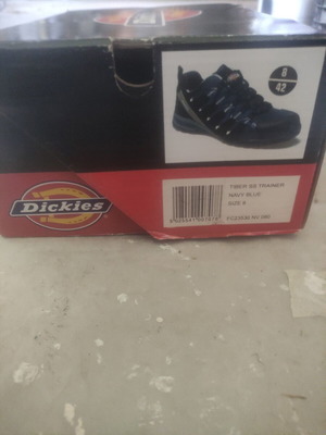 Dickies work boots size 42 lightly used, blue