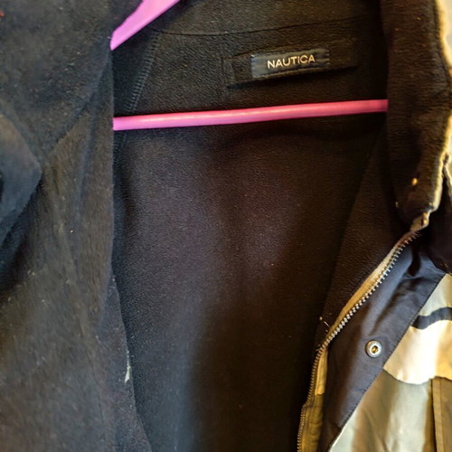 Nautica khaki double face jacket used, with pockets