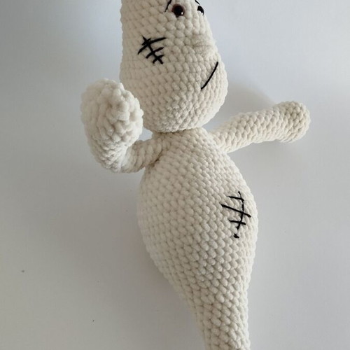 Handmade amigurumi ghost doll used 35 cm