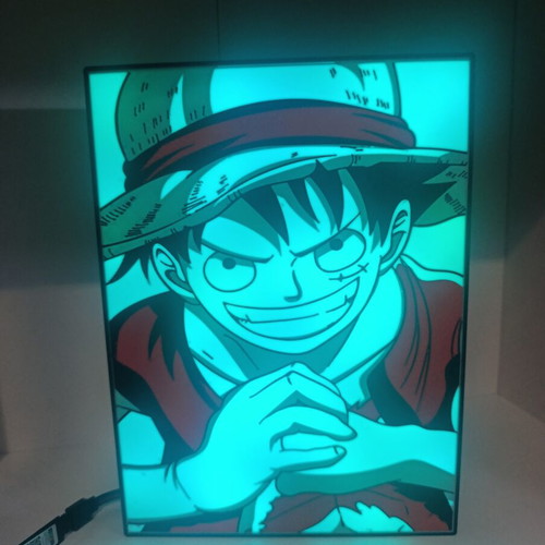 Luffy One Piece Light Box RGB LED new, wall and table lamp