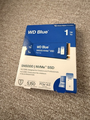 WD Blue SN5000 NVMe M.2 1TB SSD PCIe 4.0