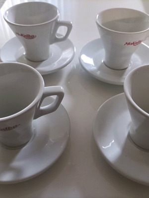 Mokalba cups like new, set of 4 for cappuccino, French, americano