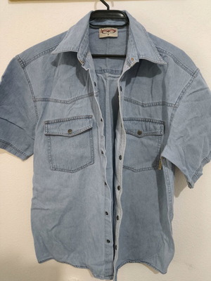 Set of 2 oversized denim shirts like new