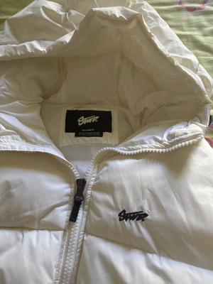 STWD Puffer Jacket, white, size L, Pull & Bear