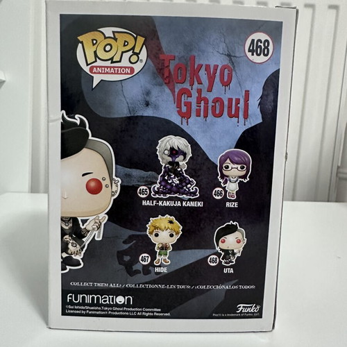 Tokyo Ghoul Uta Funko Pop vinyl figure used, damaged box