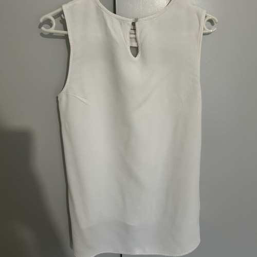 Zara blouse small with transparency like new, white