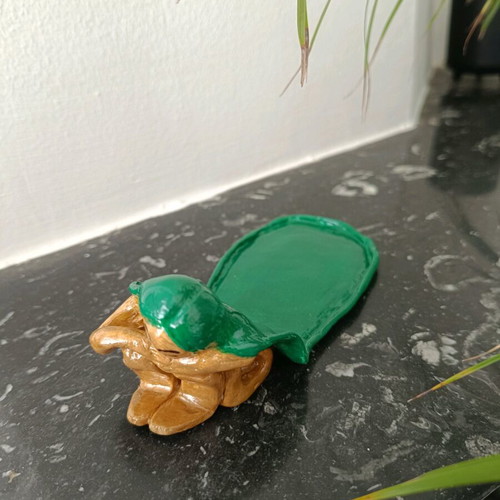 Handmade air clay decorative sculpture new, unique piece