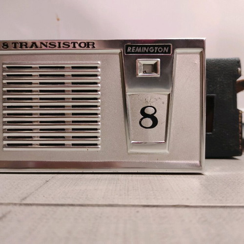 Remington transistor used with leather case