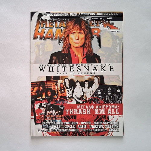 Metal Hammer 282 2008 magazine used, thrash metal tribute