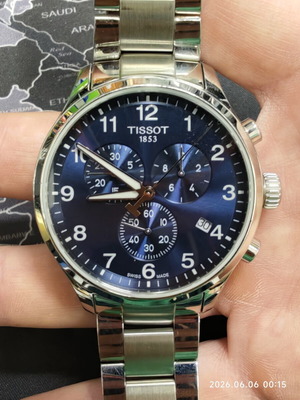 Tissot T-Sport Chrono XL Classic ασημί ρολόι από ανοξείδωτο ατσάλι σαν καινούργιο