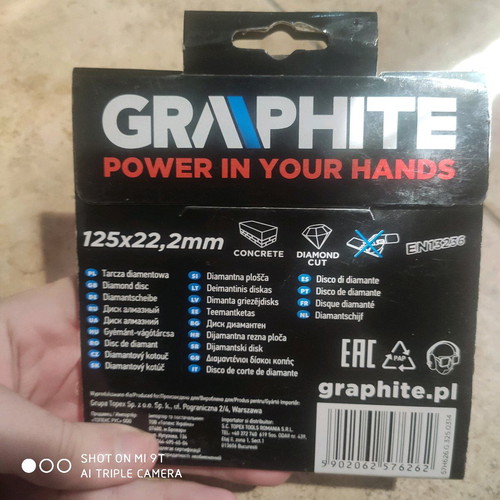Graphite Diamond Disc Turbo 125mm 57H626 New