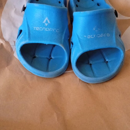 TecnoPro blue beach slippers size 28-29 used