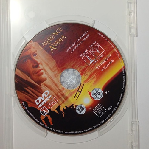 Lawrence of Arabia DVD like new, historical drama adventure
