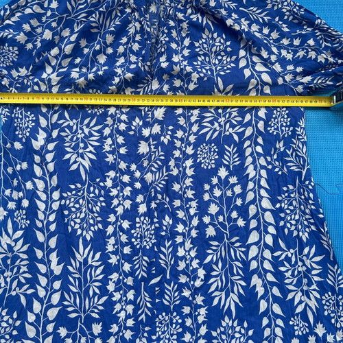 H&M Blue and White Floral Kaftan Dress Size XL like new
