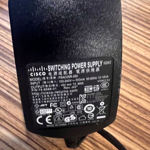 Cisco CP-7926G Unified Wireless IP Phone used with original charger