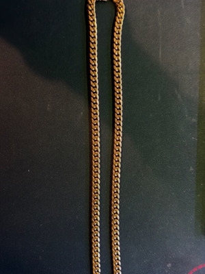 Κολιέ Miami Cuban από ανοξείδωτο ατσάλι χρυσαφί σαν καινούργιο 60cm 8mm
