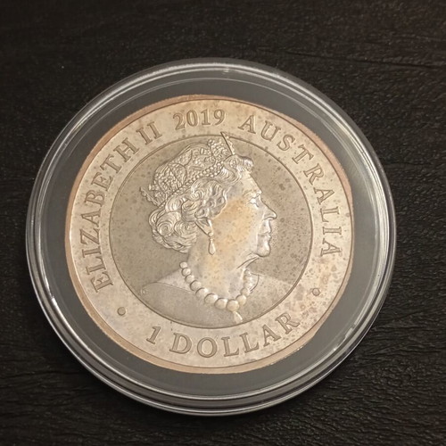 Silver Ounce Australia used, 1oz 999 pure silver bird of paradise