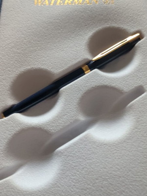 Waterman pen dark blue, new, gift set
