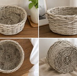 White wicker basket