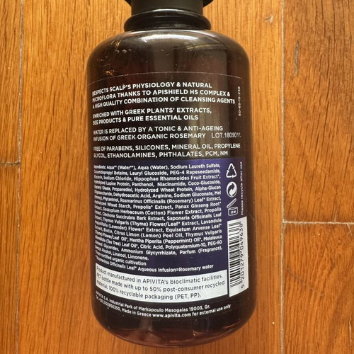 Apivita Men’s Tonic Shampoo 250ml unused, hair loss care