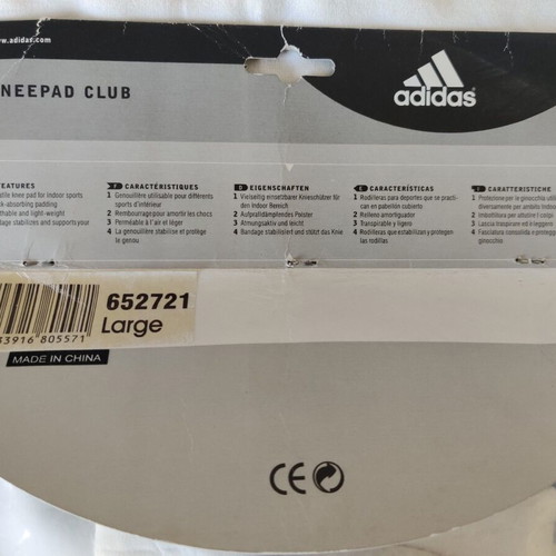 Επιγονατίδες Adidas Kneepad Club λευκές καινούργιες για βόλει και χαντμπολ