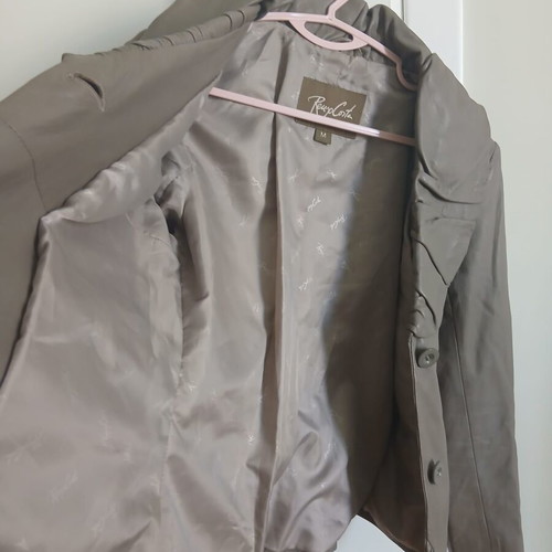 Leather jacket Reup Corta gray, medium size, like new
