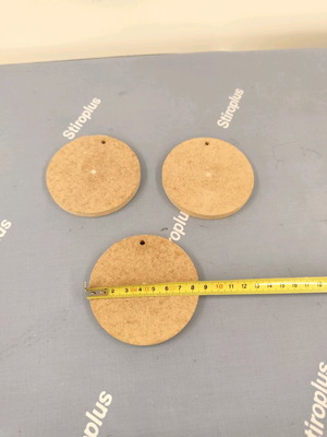 Wooden hanging round thick new