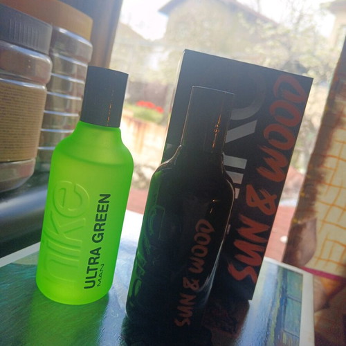 Nike Sun & Wood and Ultra Green eau de toilette set like new, 2 x 100 ml