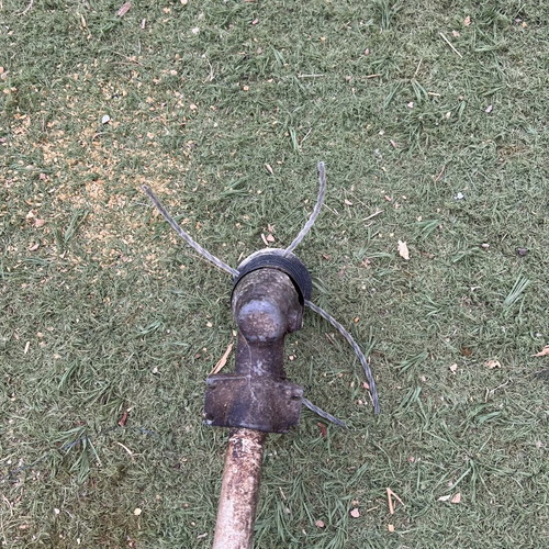 Honda GX31 Brush Cutter used, four-stroke with hole in tank