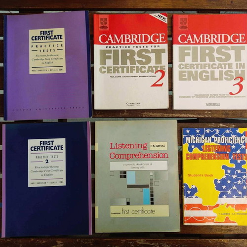 English learning books used, pack of 22 Lower First Certificate