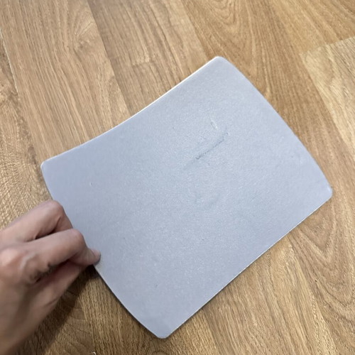 Mousepad with Pug, black and white