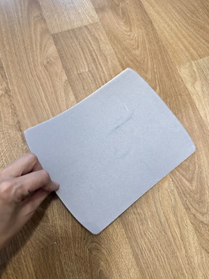 Mousepad with Pug, black and white