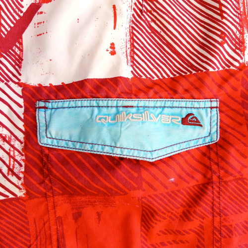 Quiksilver men's swim shorts like new, size 34, red