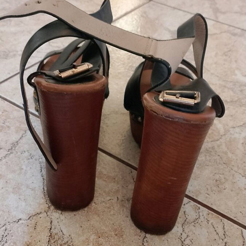 Sandals used, size 38, black