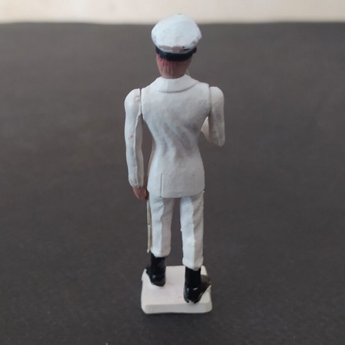 Athina Navy Officer Military Figure used, 1970s white uniform