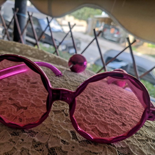 Disco ball glasses like new