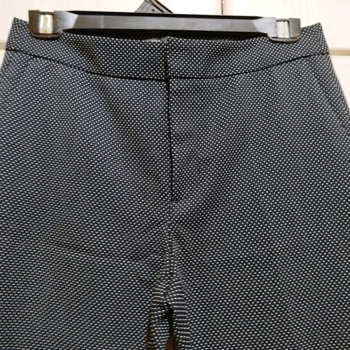 Zara classic office pants dark blue with white polka dots size XS like new