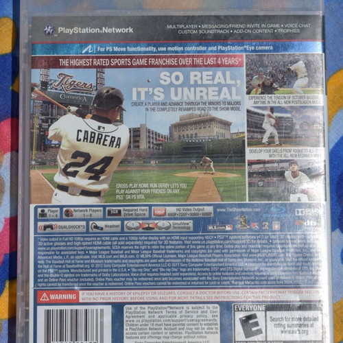 MLB 12: The Show PS3 game used, sports baseball simulation