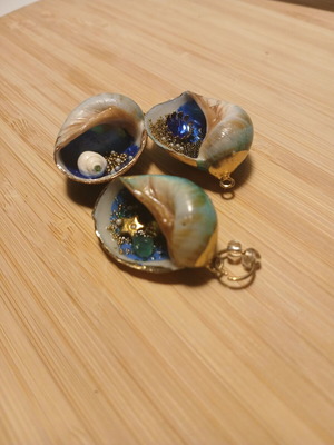 Handmade Shells for Jewelry Making, Pack of 3, New