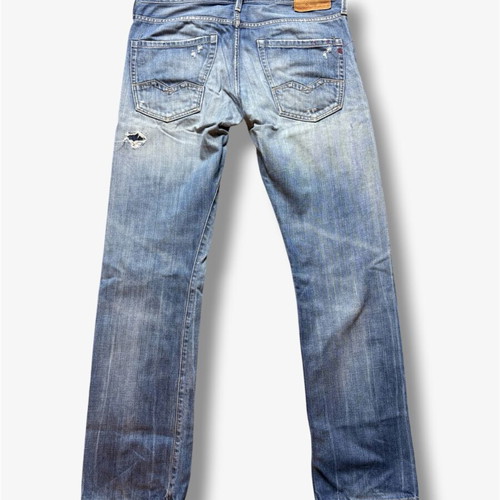 Replay vintage skinny jeans men's medium like new, blue with rips