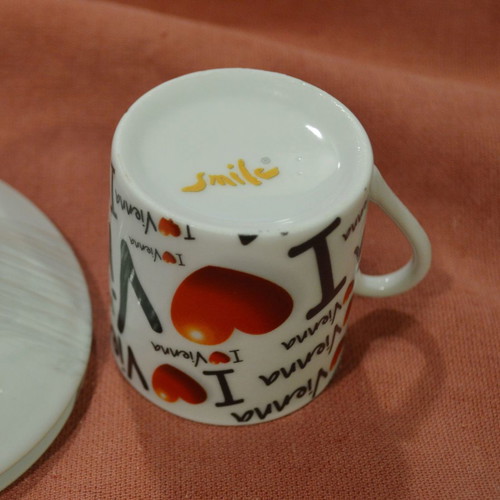 Collectible set of 2 espesso coffee cups from Vienna, new