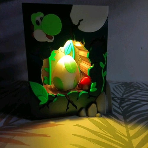 Yoshi RGB Lamp like new, retro gaming decoration