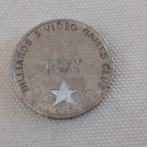 Roxy token for billiards used