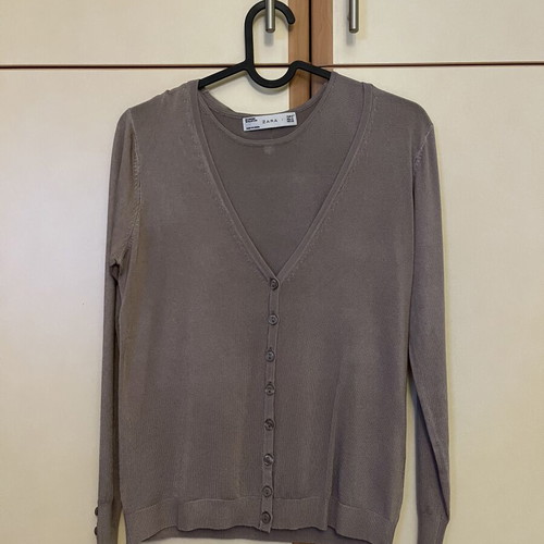 Zara twin set like new, gray and brown