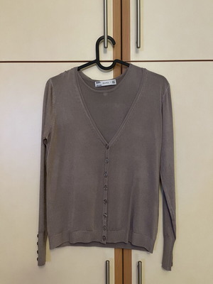Zara twin set like new, gray and brown